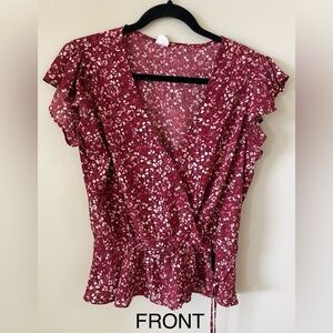 Melrose & Market cross body tie blouse